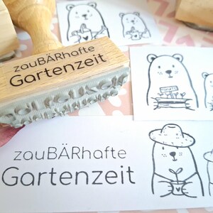 Stempel Gartenzeit Bär