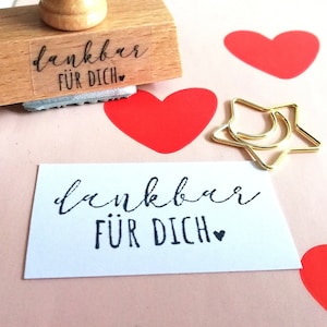 Stempel dankbar für Dich