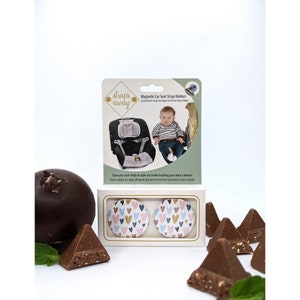 Prezent na Dzień Matki, Dziewczynka, chłopiec, prezent na baby shower, serca, urodziny, maluch, All You Need Is Love Magnetyczne uchwyty na pasy samochodowe