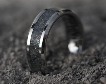DIY Galaxy Ring Making Kit: Cobalt Chromium, Diamonds, Meteorite