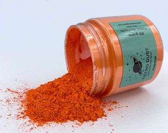 Papaya Color Pigment, Color Powder, Pigment Powder, Mica Pigment Powder, Orange Color Pigment, Inlay Material, Ring Making Supplies