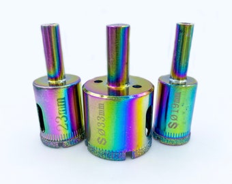 Individual Diamond Hole Saw, Diamond Hole Saws, Ring Making, Glass Cutting, Marble Cutting, Granite Cutting, Diamond Coated, Drill Bit
