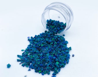 Crushed Peacock Opal, Crushed Opal for Inlay, Crushed Blue Opal, Blue Green Opal for Sale, Inlay Material, Ring Making Supplies, Green Opal