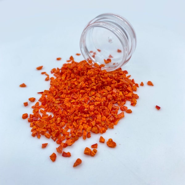 Crushed Blood Orange Opal, Crushed Opal for Inlay, Inlay Material, Crushed Orange Opal, Ring Making Supplies, Opal Rings, Opal Jewelry