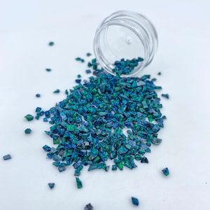 Crushed Black Emerald Opal for Inlay, Jewelry Making, Ring Making, Woodworking, Raw Opal Ring, Opal Jewelry, Inlay Material, Resin Art