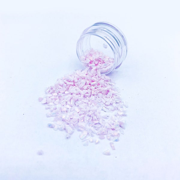 Ópalo de flor de cerezo triturado, ópalo triturado para incrustación, ópalo rosa triturado, ópalo rosa para la venta, material de incrustación, suministros para hacer anillos