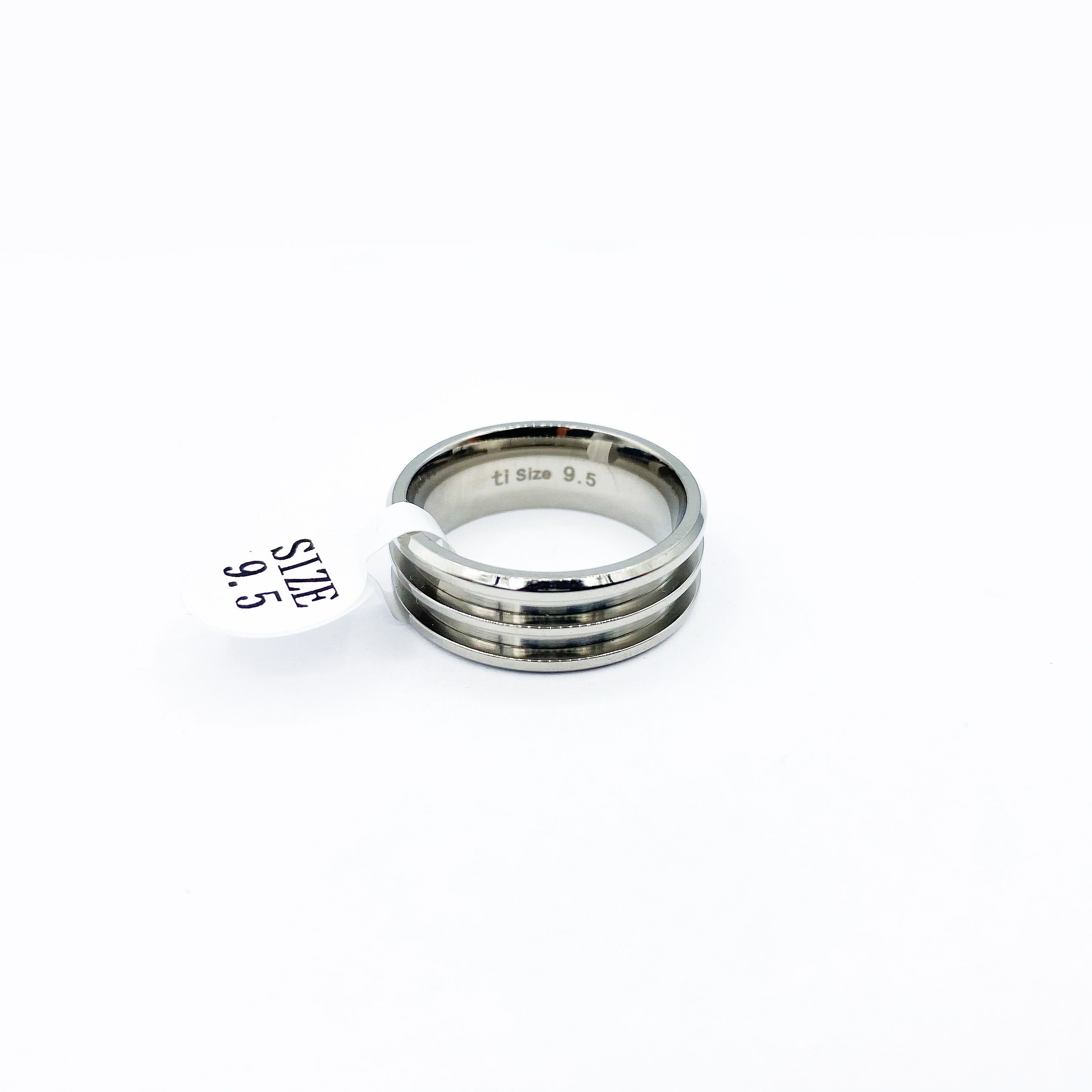 Titanium Double Channel Ring Blank for Inlay, Ring Making Supply, Inlay ...