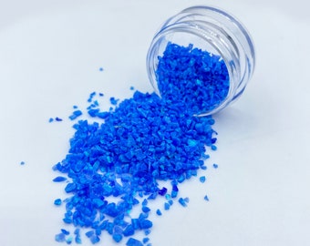 Crushed Arctic Blue Opal, Crushed Blue Opal for Inlay, Inlay Material, Royal Blue Opal, Crushed Opal, Ring Making Supplies, Woodworking