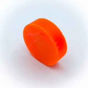 Orange Glow Resin Disk, Glow Ring Blanks, Ring Blank, Resin Ring, Ring Making Supplies, UV Resin, Resin Disk, Resin Jewelry, Jewelry Making