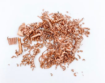 Virutas de cobre: material rústico para incrustaciones de anillos