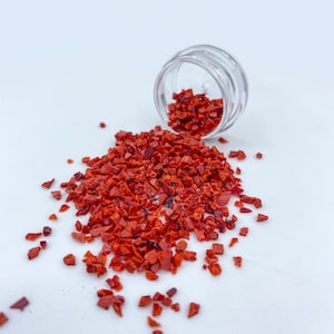 Crushed Crimson Red Opal, Crushed Red Opal, Crushed Opal for Inlay, Red Opal for Sale, Ring Making Supplies, Opal Jewelry, Inlay Material