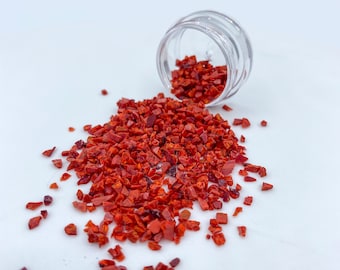 Crushed Crimson Red Opal, Crushed Red Opal, Crushed Opal for Inlay, Red Opal for Sale, Ring Making Supplies, Opal Jewelry, Inlay Material