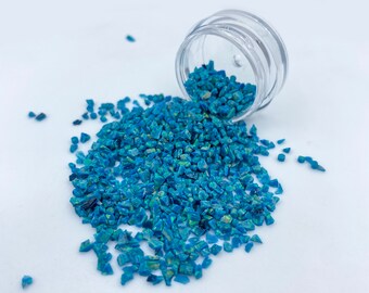 Crushed Cyan Green Opal, Crushed Green Opal, Crushed Opal for Inlay, Green Opal for Sale, Ring Making Supply, Opal Jewelry, Inlay Material