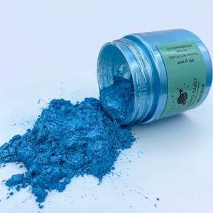 Maui Blue Color Pigment, Color Powder, Pigment Powder, Mica Pigment Powder, Blue Color Pigment, Inlay Material, Ring Making Supplies