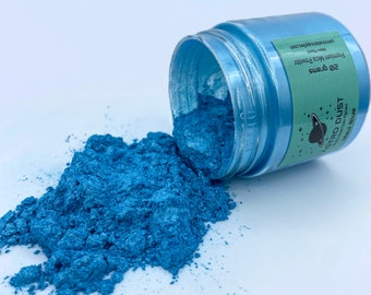 Maui Blue Color Pigment, Color Powder, Pigment Powder, Mica Pigment Powder, Blue Color Pigment, Inlay Material, Ring Making Supplies