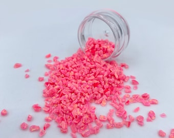 Crushed Bubble Gum Pink Opal, Crushed Opal for Inlay, Crushed Pink Opal, Pink Opal for Sale, Inlay Material, Ring Making Supplies,