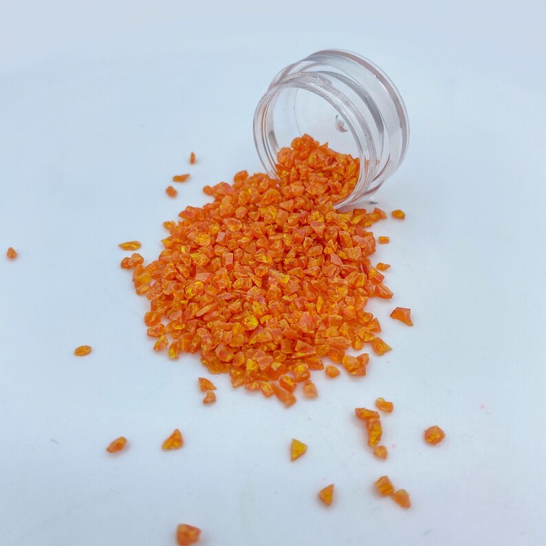 Crushed Salmon opal fragments