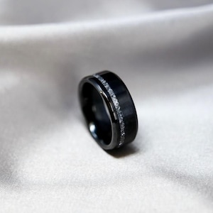 Black Ice Making Kit, Ring Blanks, Titanium Ring, Inlay Ring, DIY Ring, Handmade Jewelry, Jewelry Making, Glow Ring