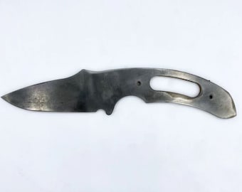 Kleines Dingmesser Messerrohling - Stahl Wasserstrahlschnitt - 80CRV2 - AEB-L - Made in USA