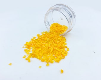 Crushed Marigold Yellow Opal, Crushed Opal for Inlay, Crushed Yellow Opal, Yellow Opal for Sale, Inlay Material, Ring Making Supplies