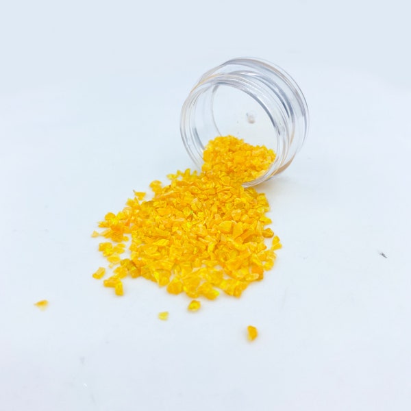 Crushed Marigold Yellow Opal, Crushed Opal for Inlay, Crushed Yellow Opal, Yellow Opal for Sale, Inlay Material, Ring Making Supplies