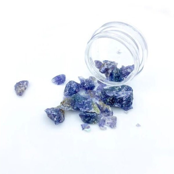 Crushed Water Sapphire, Raw Purple Sapphire, Ring Making Supplies, Jewelry Inlay, Inlay Material, Raw Gemstone, Resin Art