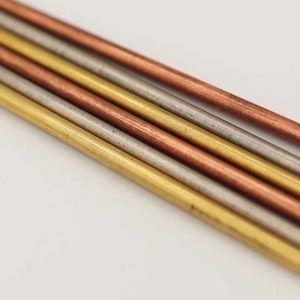 Knife Handle 3/16&quot; Pins - Brass - Copper - Steel - Scale Pins  -