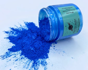 Bright Sapphire Color Pigment, Color Powder, Pigment Powder, Mica Pigment Powder, Blue Color Pigment, Inlay Material, Ring Making Supplies
