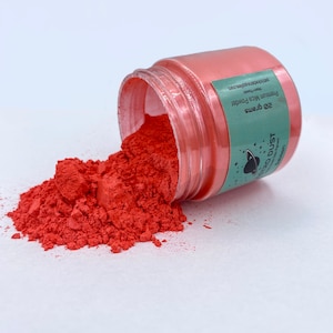 Pigmento di colore salmone, Polvere di colore, Polvere di pigmento, Polvere di pigmento di mica, Pigmento di colore arancione, Materiale per intarsi, Forniture per la produzione di anelli