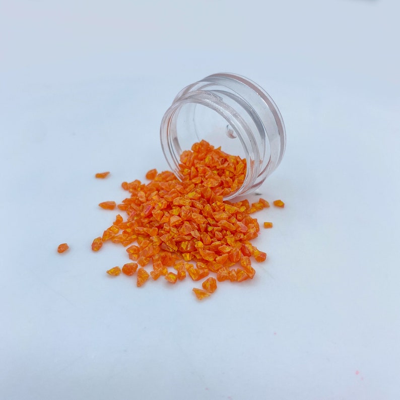 Crushed Salmon opal fragments