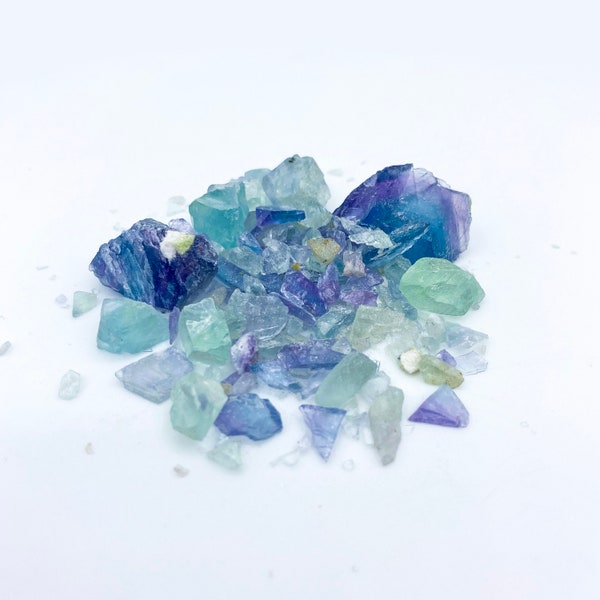 Flourite Fragments, Rainbow Flourite, Flourite Supply, Ring Making Supplies, Jewelry Inlay, Inlay Material, Resin Art, Flourite Ring