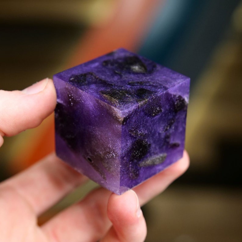 Minecraft Obsidian Resin Cube craft kit