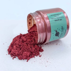 Crimson Red Color Pigment, Color Powder, Pigment Powder, Mica Pigment Powder, Red Color Pigment, Inlay Material, Ring Making Supplies