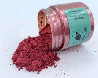 Crimson Red Color Pigment, Color Powder, Pigment Powder, Mica Pigment Powder, Red Color Pigment, Inlay Material, Ring Making Supplies