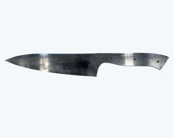 16,5 cm Kochmesser Rohling - Stahl Wasserstrahlschnitt - 80CRV2 - AEB-L - Made in USA