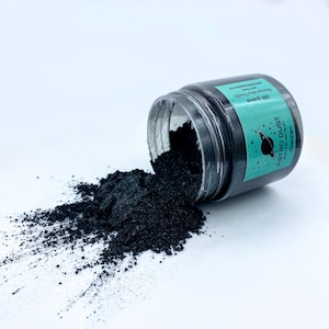 Obsidian Color Pigment, Color Powder, Pigment Powder, Mica Pigment Powder, Black Color Pigment, Inlay Material, Ring Making Supplies