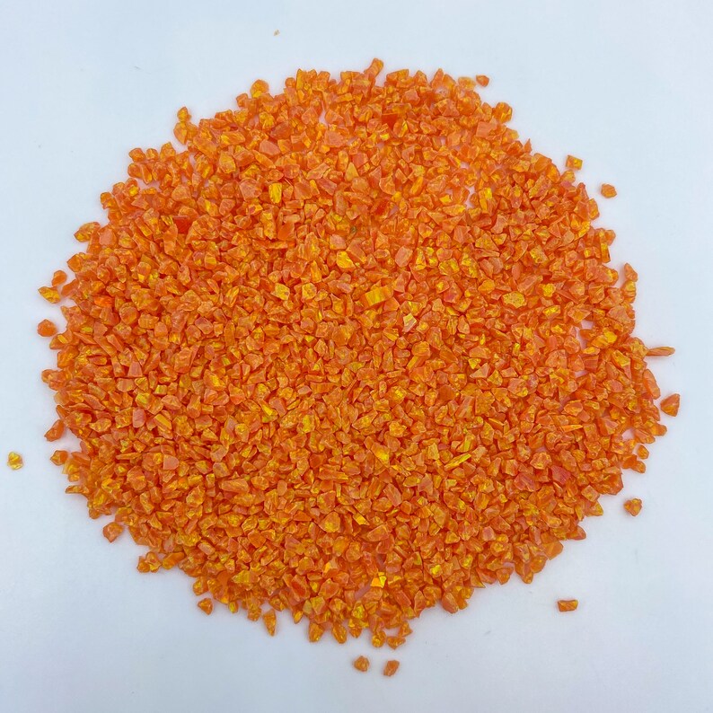 Crushed Salmon opal fragments