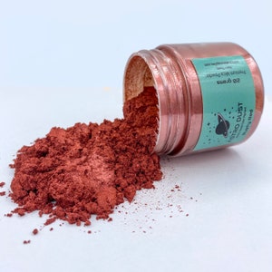 Pigmento di colore rosso ruggine, polvere di colore, polvere di pigmento, polvere di pigmento di mica, pigmento di colore rosso, materiale per intarsi, forniture per la produzione di anelli