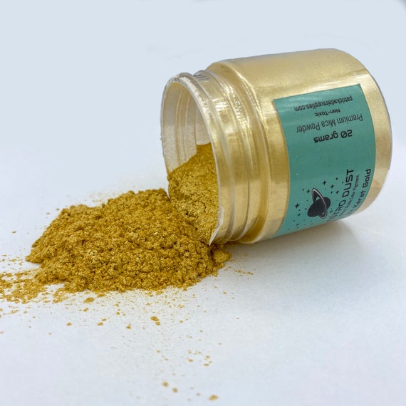 24K Gold Color Pigment, Color Powder, Pigment Powder, Mica Pigment Powder, Gold Color Pigment, Inlay Material, Ring Making Supplies