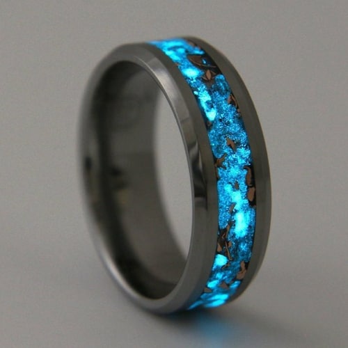Anello in ceramica sfaccettata blu | Disponibile! | Lucleon