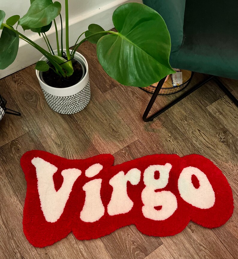 Virgo Tufted Rug Astrology Rug Zodiac Decor Etsy