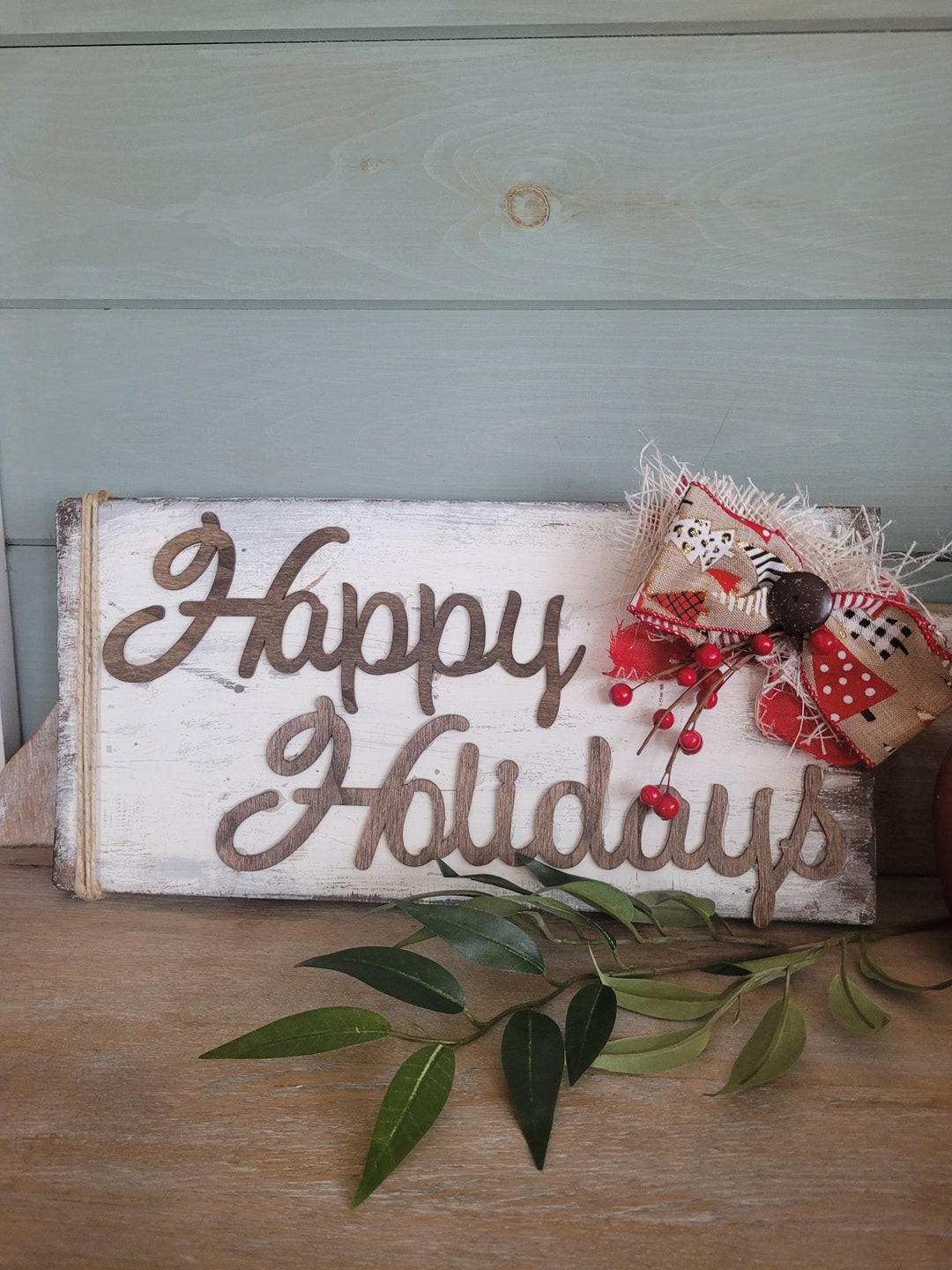 Wood Christmas Sign Etsy
