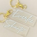Personalized name keychain | Diaper Bag Tag | Bridesmaid Gifts | Custom Acrylic Keychain | Backpack Tag