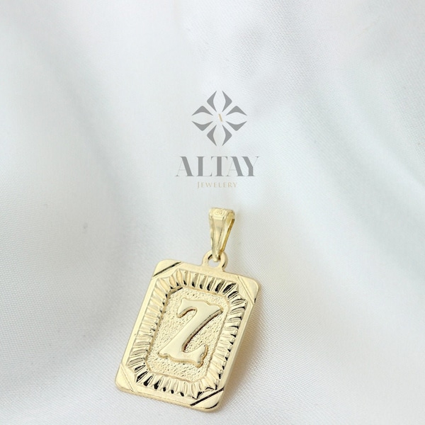 Pendentif initiale en or massif 14 carats