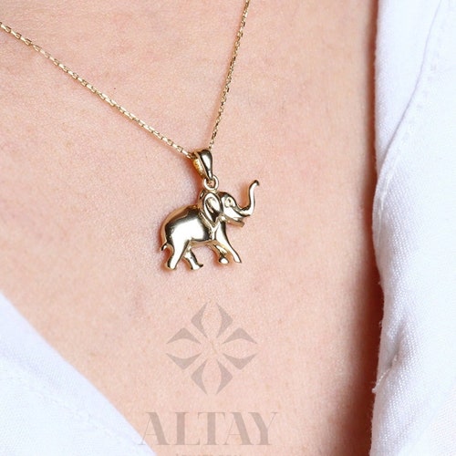 Gold Elephant Luck Necklace