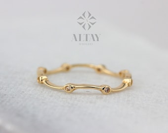 Minimalist 14k Solid Gold Ring, Stacking Ring, Thin Gold, Stackable, Dainty Ring, Elegant Stylish Fine Jewelry, Real Gold, Gift for Her