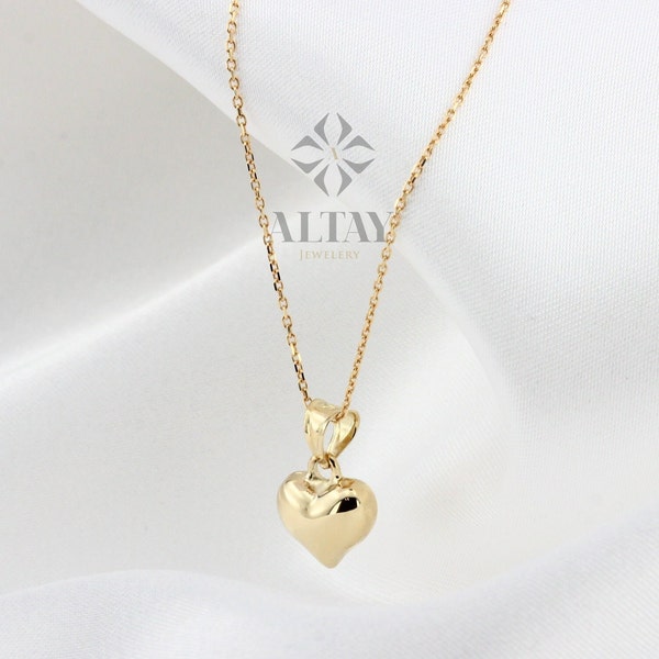 14k gold heart tiny necklace - Etsy 日本
