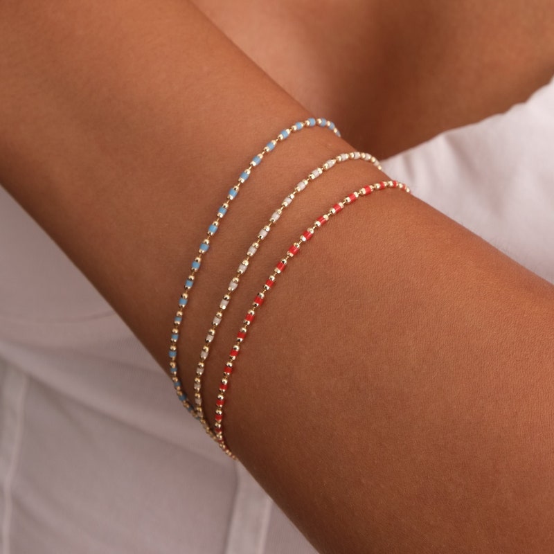 Mini Beads Bracelet - Gold Vintage