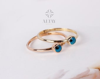 14K Gold Evil Eye Ring, Dainty Stacking Ring, Delicate Evil Eye Band, Minimalist Stackable Jewelry, Luck Charm, Protection, Gift for Her