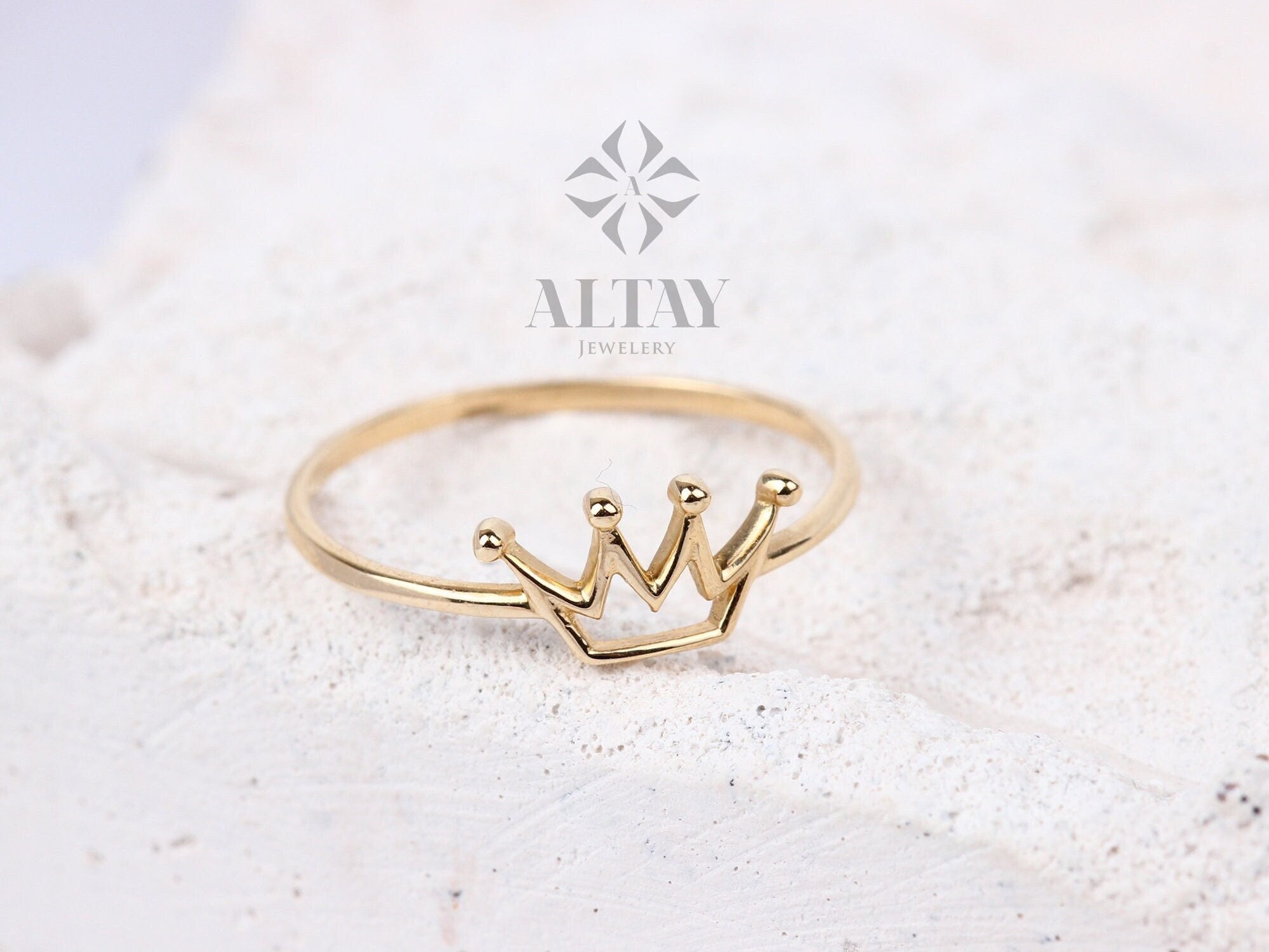 Personalised Sterling Silver Crown Ring By David-Louis Design |  notonthehighstreet.com